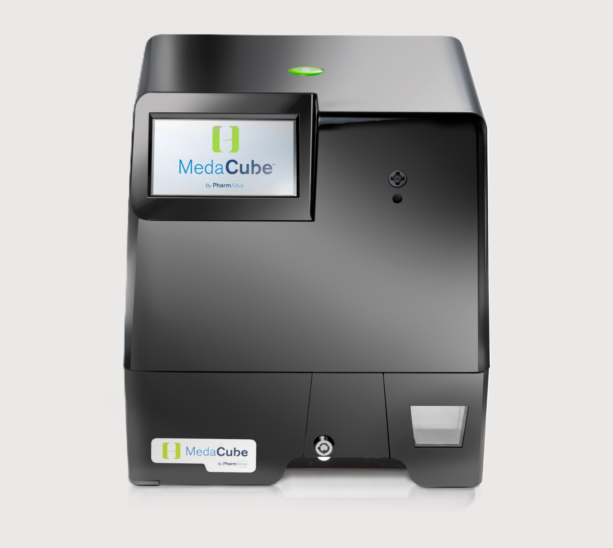 MedaCube medication dispenser on a clean home surface
